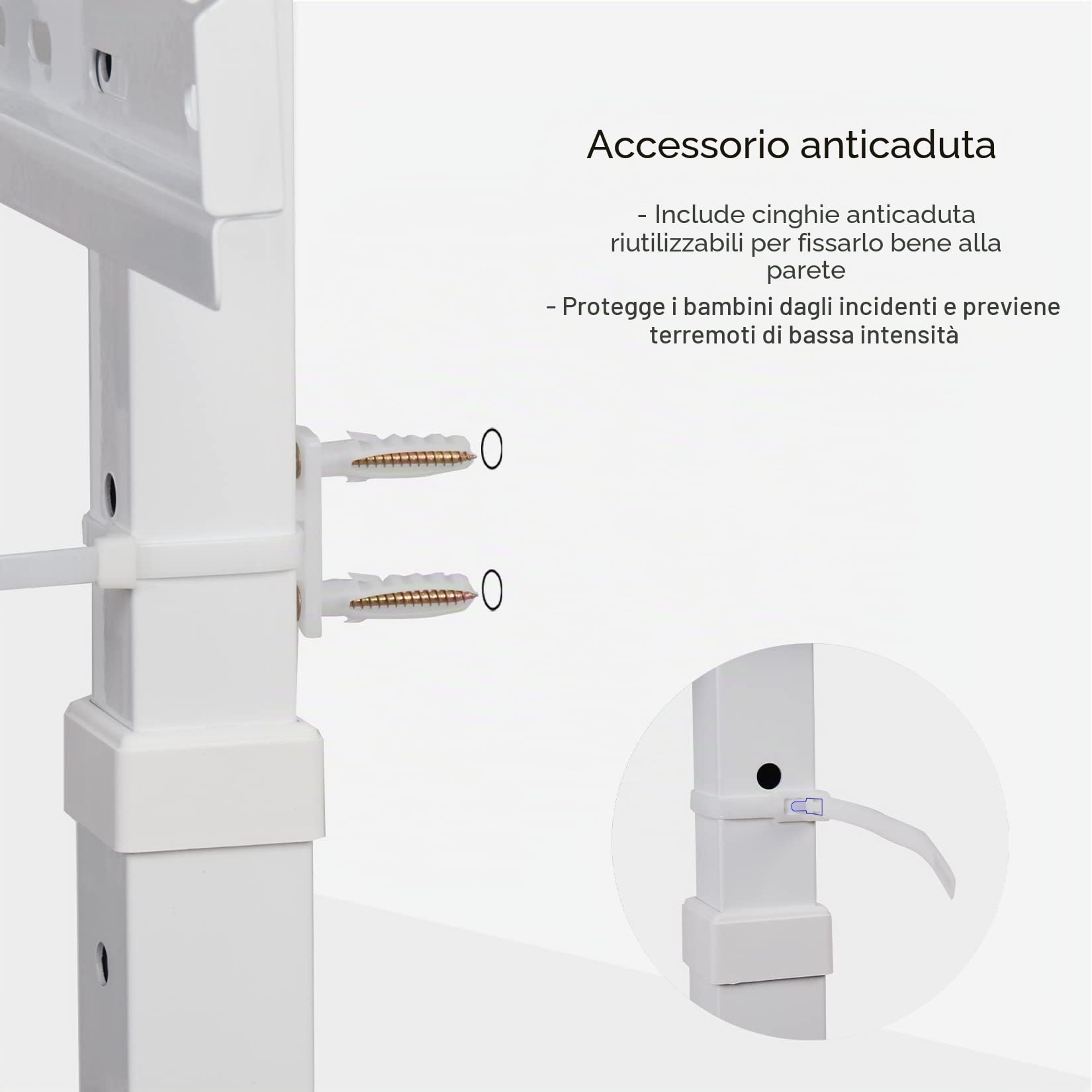 UNHO Supporto TV da Pavimento Bianco: Porta TV da Terra Stand TV per 32-100 Pollici Porta Televisore da Pavimento Verticale Universale Altezza Regolabile Max VESA 800x600mm Max Capacità 40kg