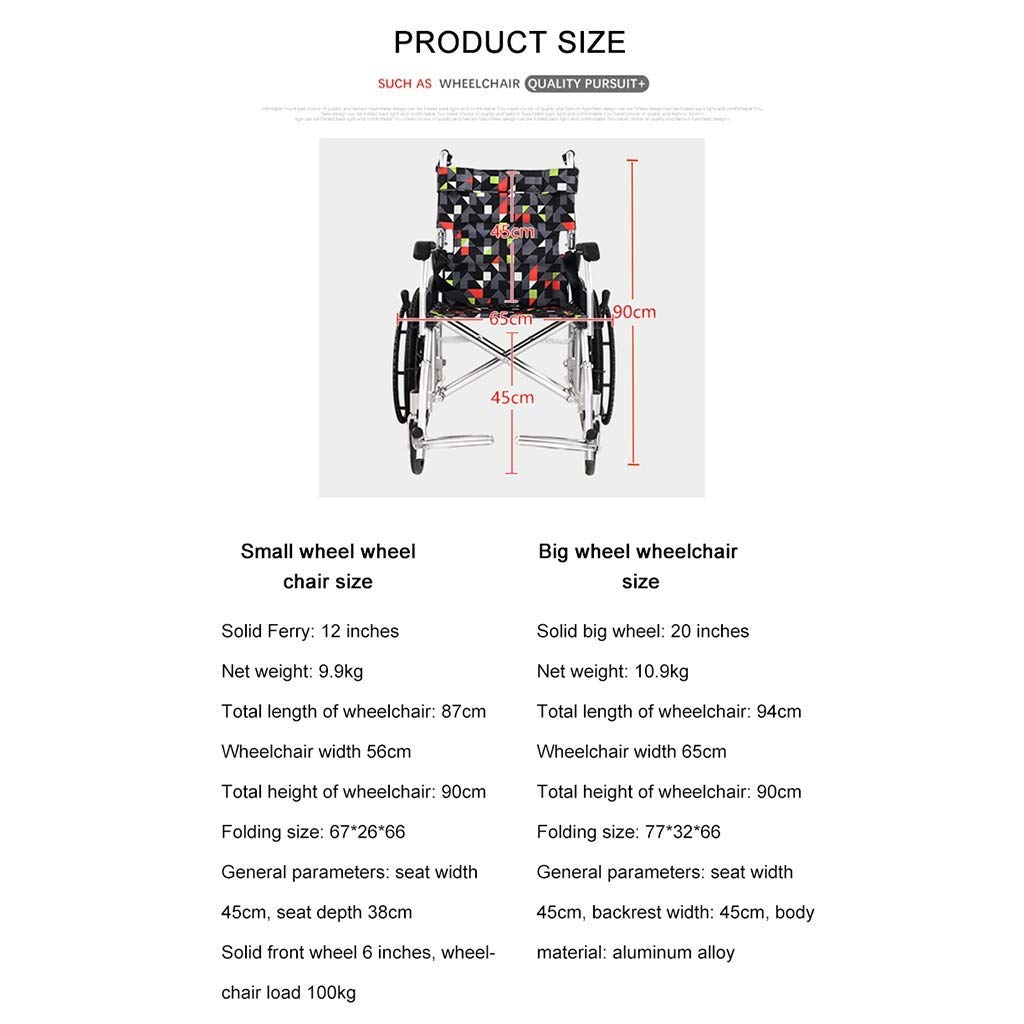 MU Sedia a Rotelle Trolley Scooter, Semoventi con Non-Pneumatiche Ruote Doppio Freno Regolabile Pedale Disabili/Anziani Semoventi Cameriere Trolley,a,a