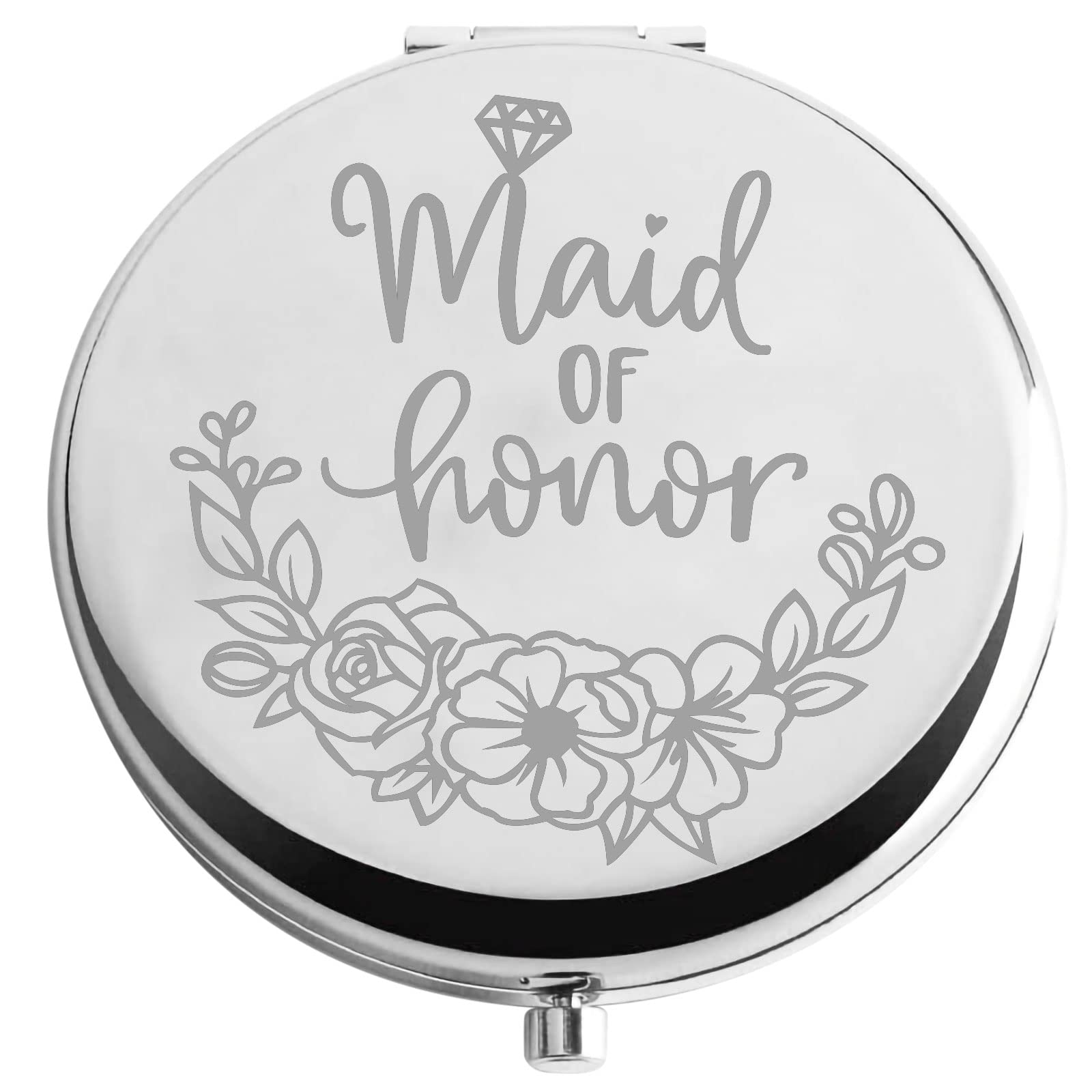 Miroir compact pour mariage et demoiselle d'honneur Zuo Bao