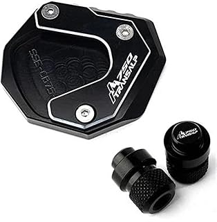 Accesorios para Soporte Lateral, Extensión De Ampliación Y Tapas De Aire para Válvula De Neumático, 2023, para H&Onda TRANSALP XL750 TRANSALP XL 750 CNC Soportes (Color : Negro)