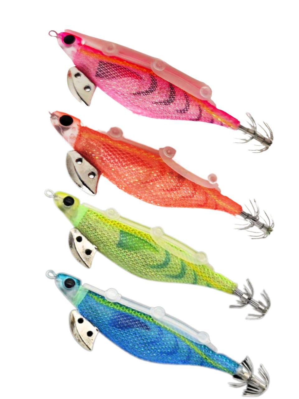 釣り　エギまとめ売り　エギング 釣り具 タコエギ ラトル入り 3.5号 8カラー 8本 セット