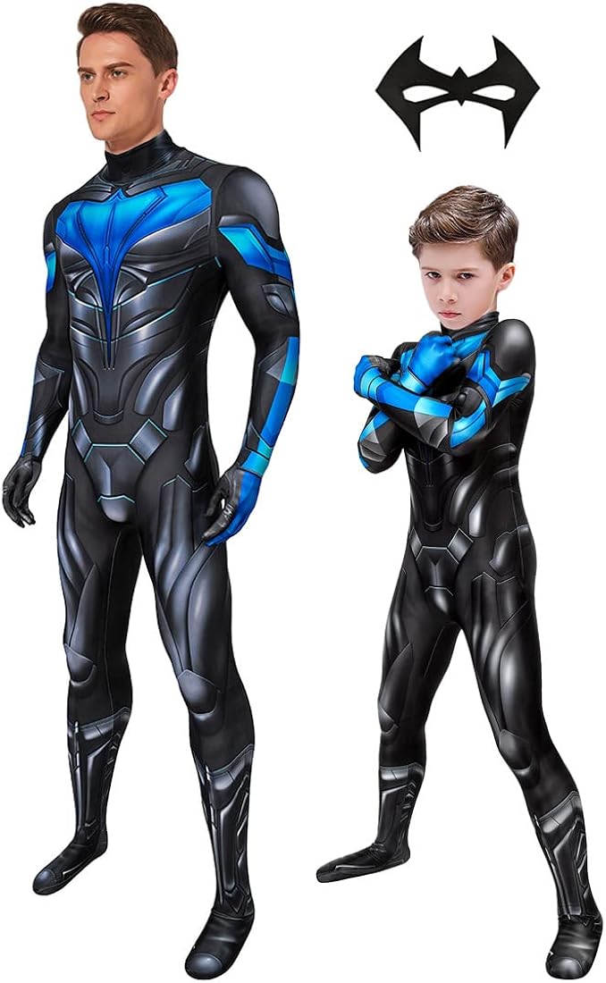Halloween Men's Superhero Costume Cosplay Suit Zentai Outfit Bodysuit Jumpsuit 3D Style For Kids Adult : Clothing, Shoes & Jewelry