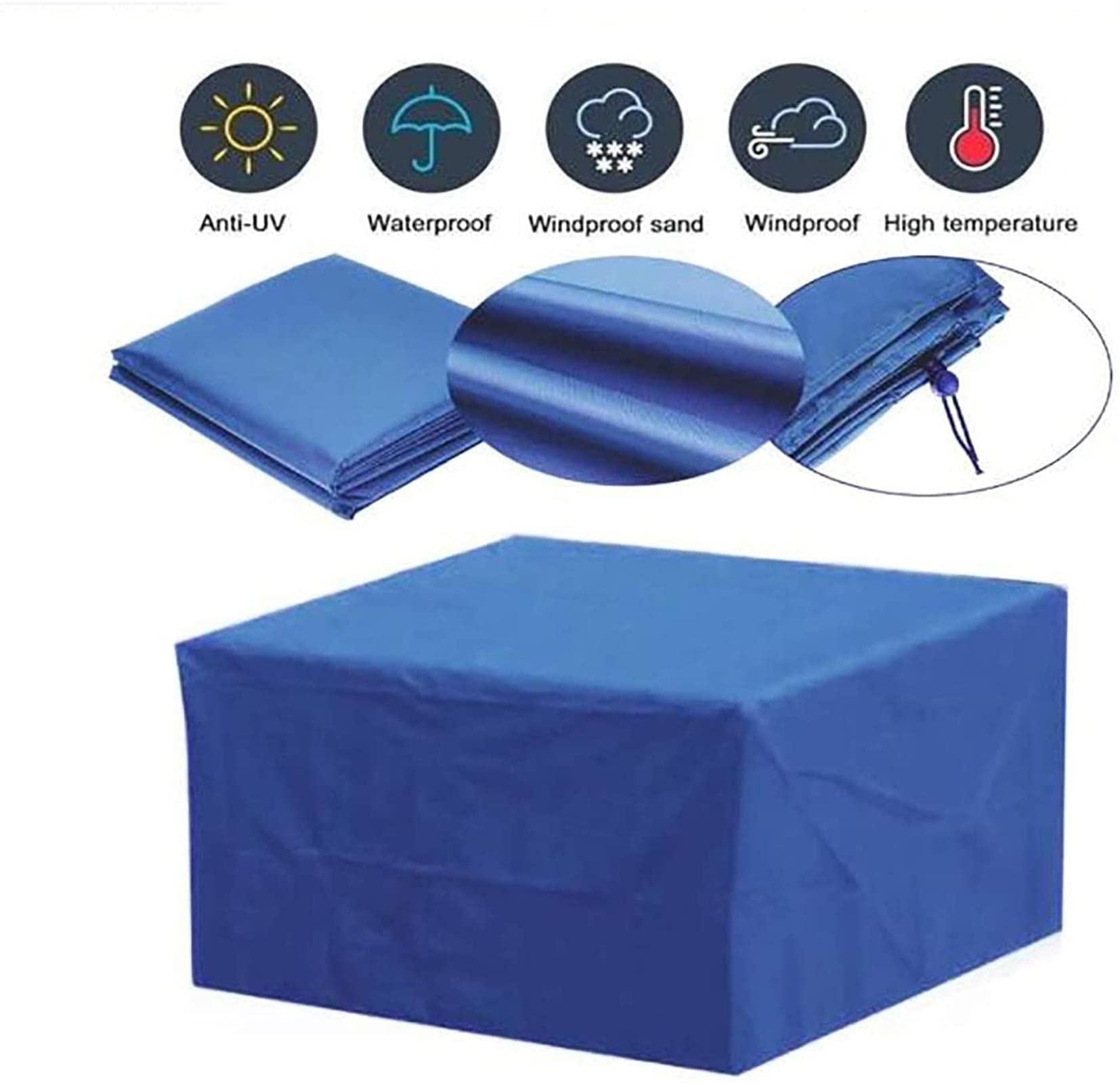 Copertura per mobili da Giardino Impermeabile, Copertura per mobili da terrazza 210D Copertura di Protezione UV in Tessuto Oxford Resistente Adatta per Esterni t