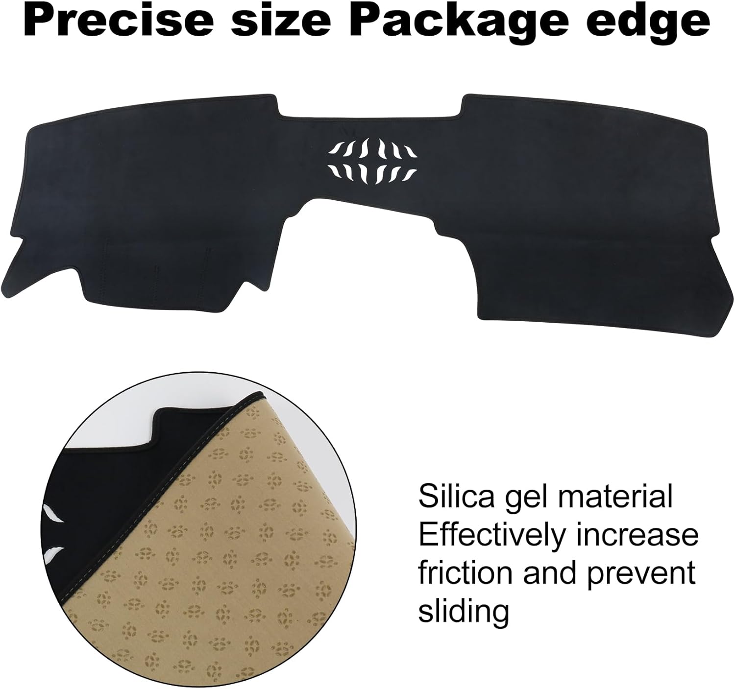 Dashboard Cover Mat for Mazda 2020-2025 2026 CX-30 CX30 Accessories (Without HUD) Black Flannel Material Anti-Slip Dash Cover Mat Sunshade Glare UV Rays Protector