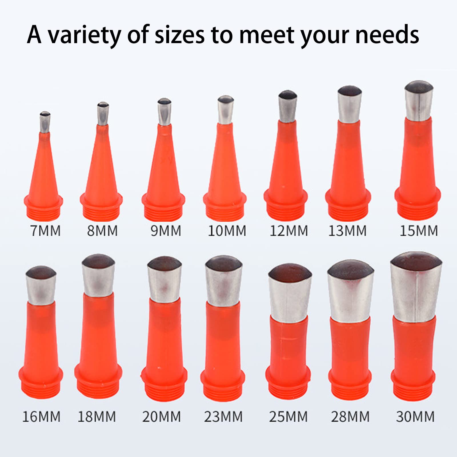 Ugelli Ricambio Sigillante Confezione Sfusa 50 Ugelli Di Ricambio Per Sigillante Siliconico - Compatibili Con Pistole Per Silicone Silicone Bianco Antimuffa - Foto 2