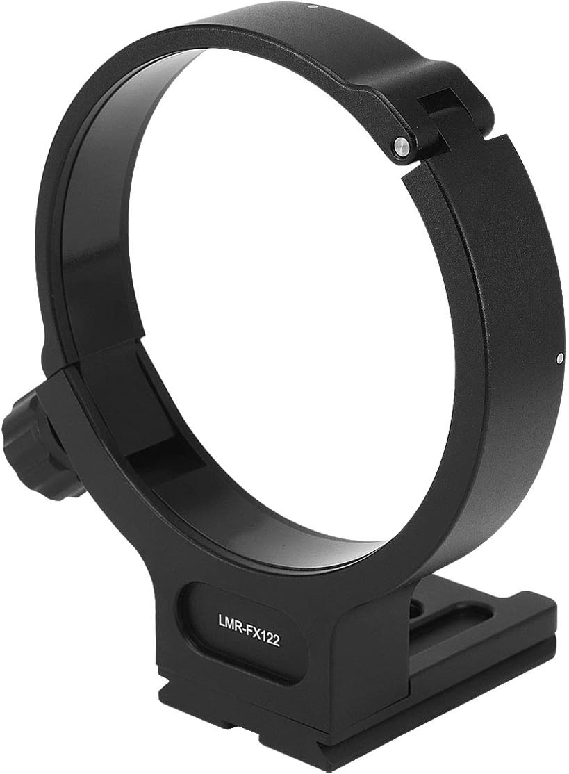 Haoge LMR-FX122 Lens Collar Replacement Foot Tripod Mount Ring for Fujifilm Fuji Fujinon GF 250mm F4 R LM OIS WR and GF 100-200mm F5.6 R LM OIS WR Lens Built-in Arca Type Quick Release Plate