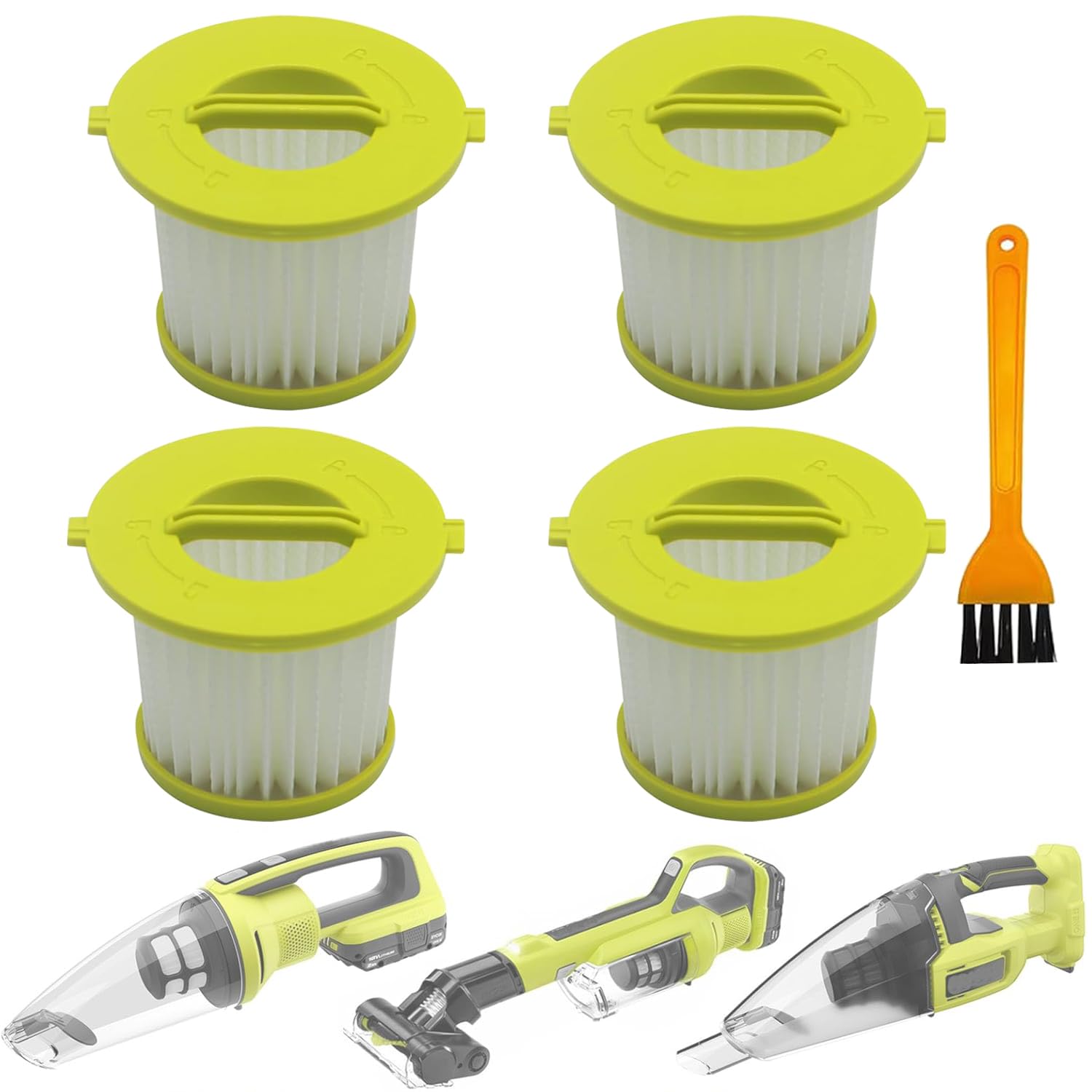 4 Pack Replacement Filter Compatible With Ryobi ONE Jamaica - View #8