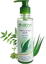 Dhathri Pimple Clear Neem Facewash | Best Face Wash for Pimples | Reduces Acne and Cleanses Pores | Soap and Mineral Free Neem Tulsi Facewash | 200 ml