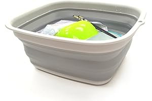 SAMMART Collapsible Baby Bottle Dishpan Tub