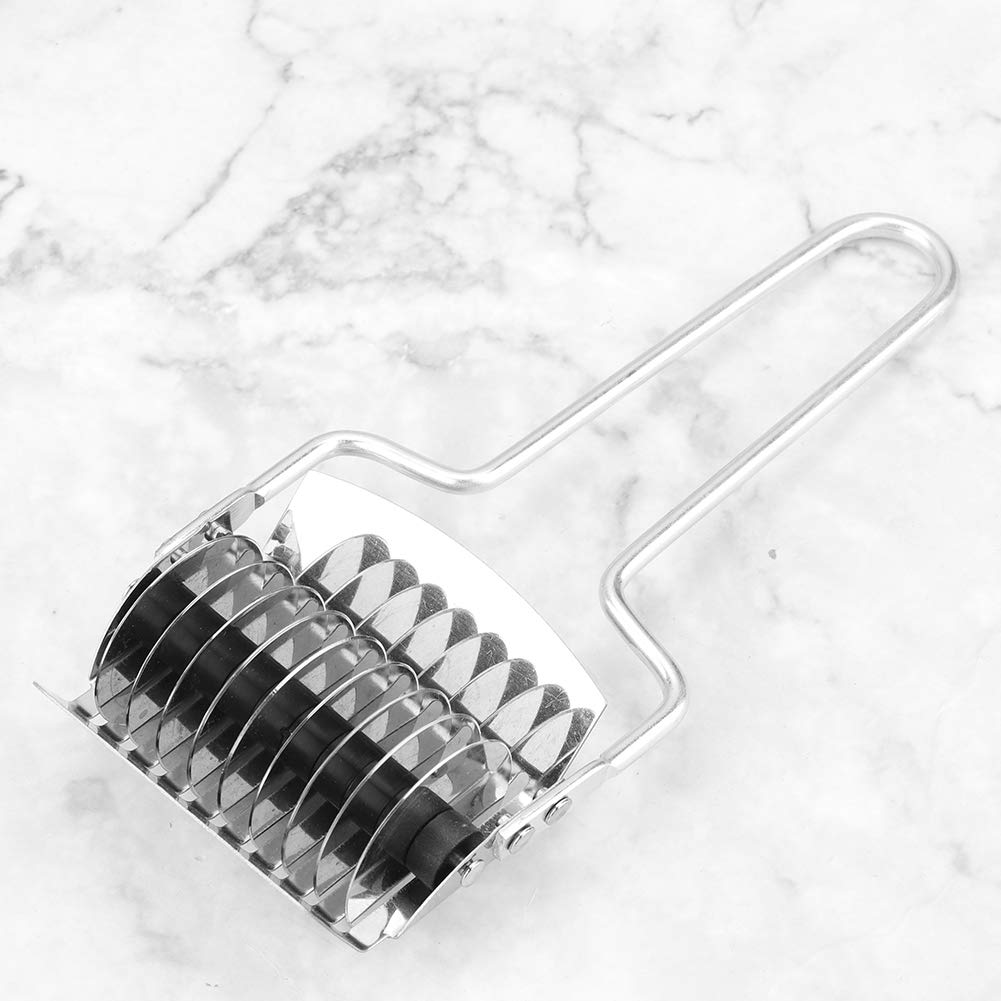 Rullo A Reticolo, Mattarello A Reticolo Rullo Per Impastare Tagliapasta In Plastica Bianca Strumento Per La Cottura Pasta Sfoglia Torta Per Biscotti Pizza Pasticceria Tagliapasta A(Come Mostrato - Foto 7