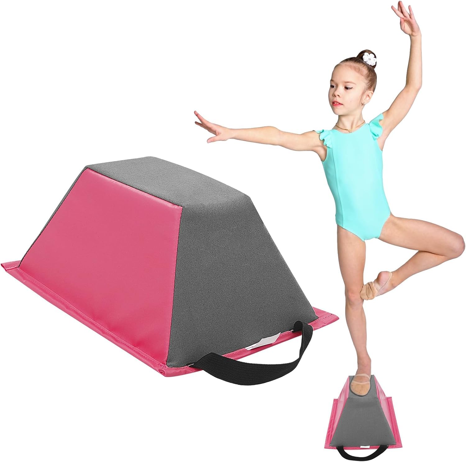 SportBob Stunt Trainer Stand for Cheerleading, Non-Slip PU Pad