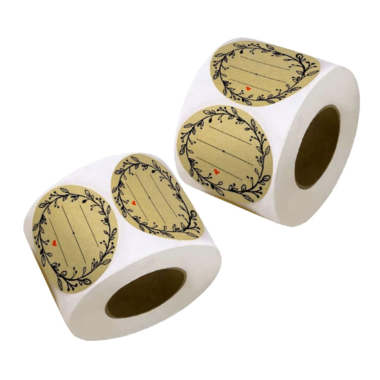 8rotoli Adesivi Multiuso Con Motivo Delicato Etichette Autoadesive Per Confezioni Biscotti e Dolci Per Feste e Regali