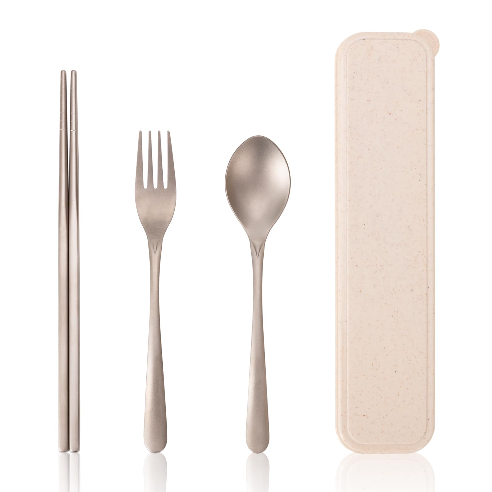 Titanium Flatware Set - Lightweight & Durable -1