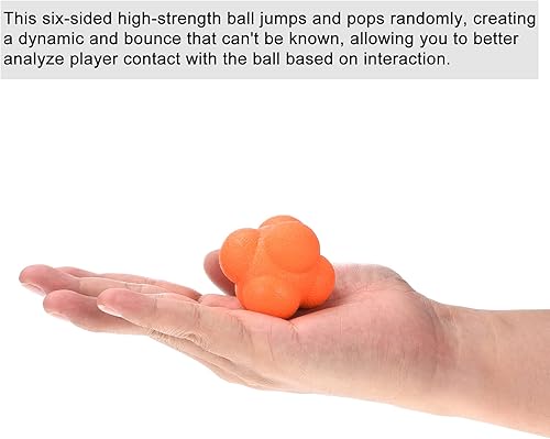 Miniatura 4 de PATIKIL Bounce Reaction Balls Coordination Training Ball Agility Trainer TPR Alta Dificultad para Reflex Velocidad