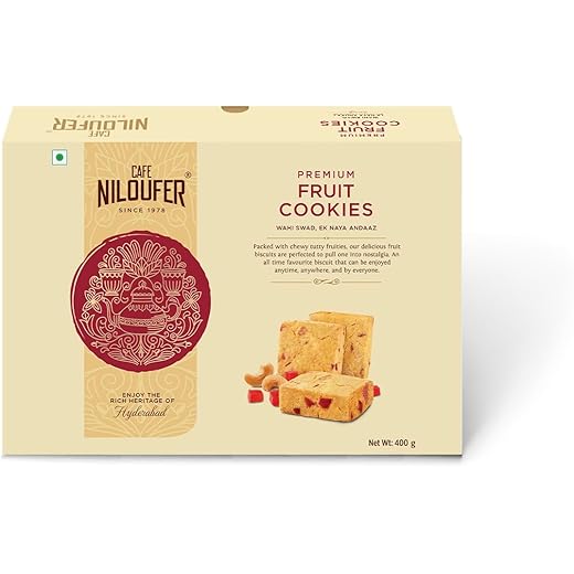 Cafe Niloufer Premium Fruit Biscuits 400g