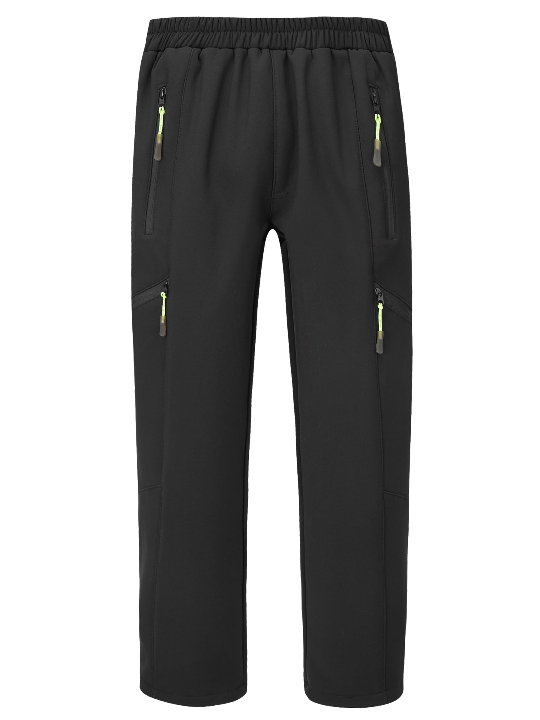 CAMLAKEE Pantalones Trekking Niños y Niñas Invierno Softshell con Forro Polar
