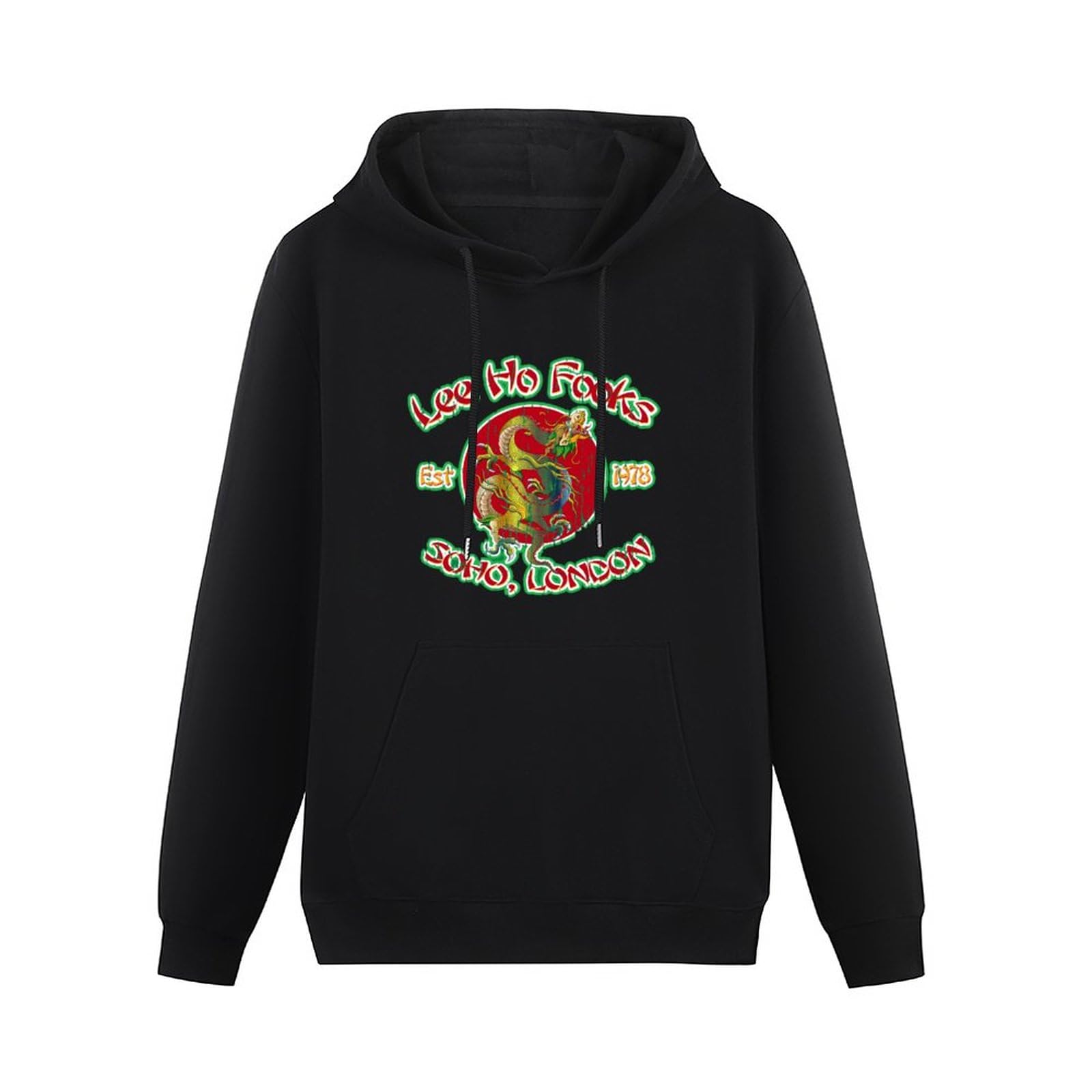 YouBello Lee Ho Fooks Soho London Est 1978 Karate Fighters Men's Sweatshirts Unisex Black Hoodies