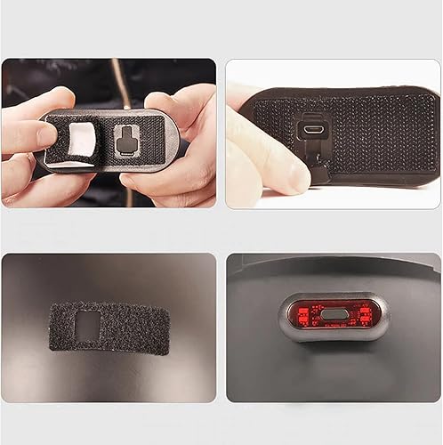 Miniatura 6 de Bike Helmet Light, Motorcycle Helmet Brake Light/Bike Bicycle LED Safety Warning helmet Lights for Night Riding, Rechargeable Battery & IPX6