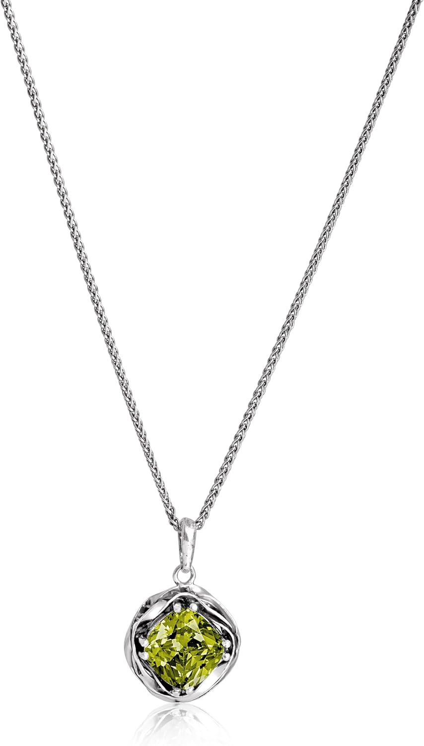 JEAN RACHEL JEWELRY 925 Sterling Silver Necklace for Women - Wrap with Cubic Zirconia Vintage Design - Hypoallergenic, Lead & Nickel Free Jewelry - Artisan Handcrafted Statement Necklace