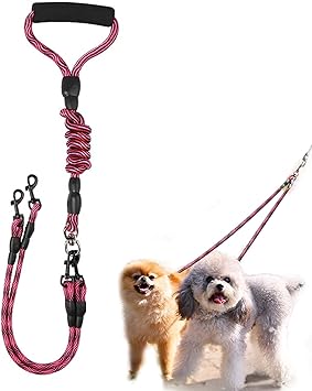 Amazon Ifukens 犬 リード 2匹用 人気 おしゃれ 2頭引きリード ダブルリード 多頭飼い ラクラクお散歩用 絡まないリード 可愛い 混色 汚れても洗える 犬のリード 取っ手付き 痛くない 便利なペット用品 1 2 0 8cm 7 5ｋｇ kgまで レッド Ifukensifukens リード 通販