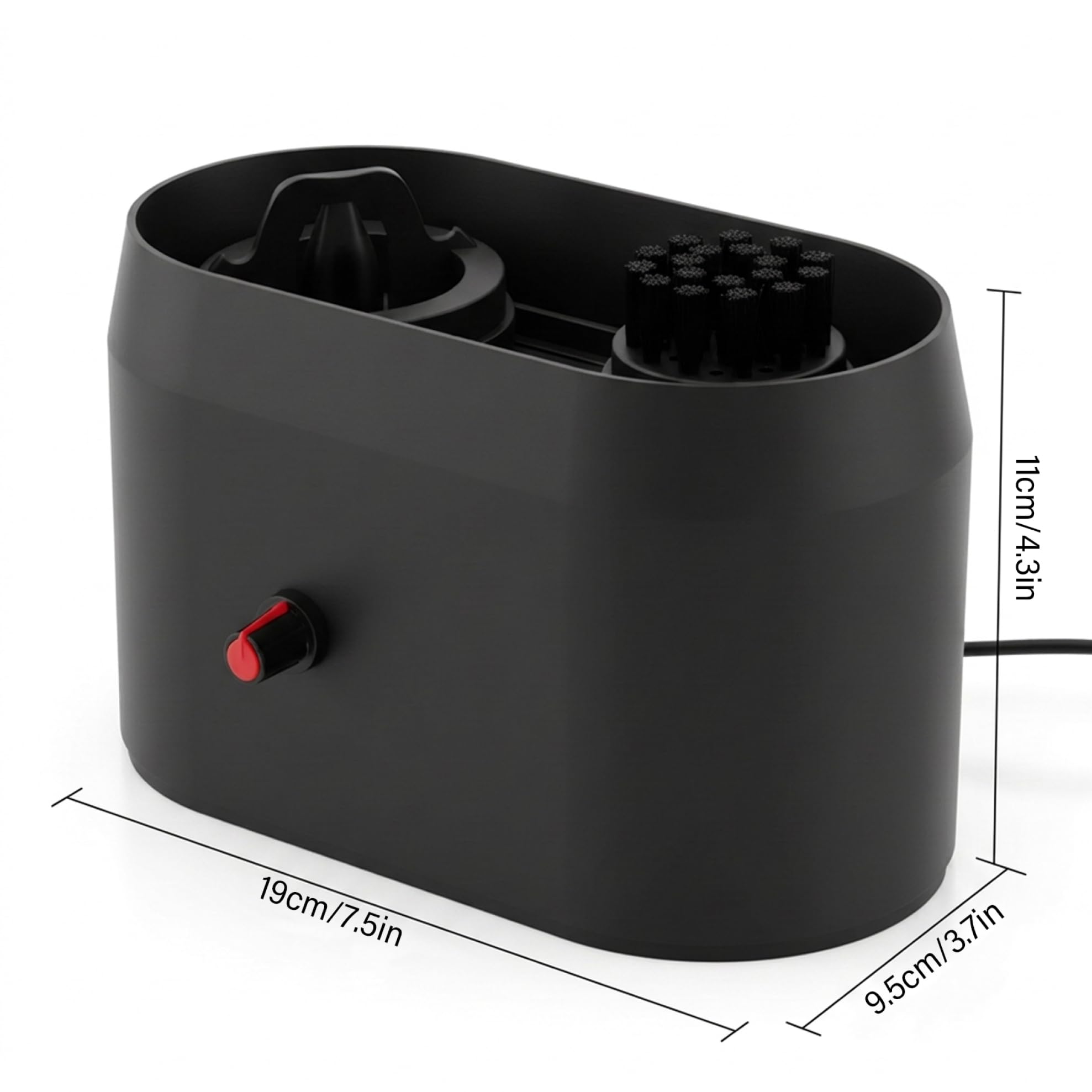 Limpiador automático de portafiltros Kit de limpieza de portafiltros de café con cepillo dedicado Limpiador automático con soporte estable para de espresso.