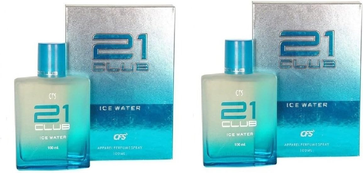 21 Club Ice Water Long Lasting Parfum Pack of 2, 100ml Each Eau De Parfum (Edp) For Men And Women