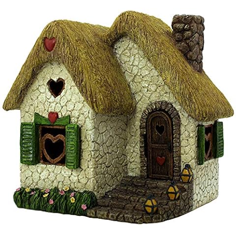 PRETMANNS Fairy Garden House with Opening Door Cover