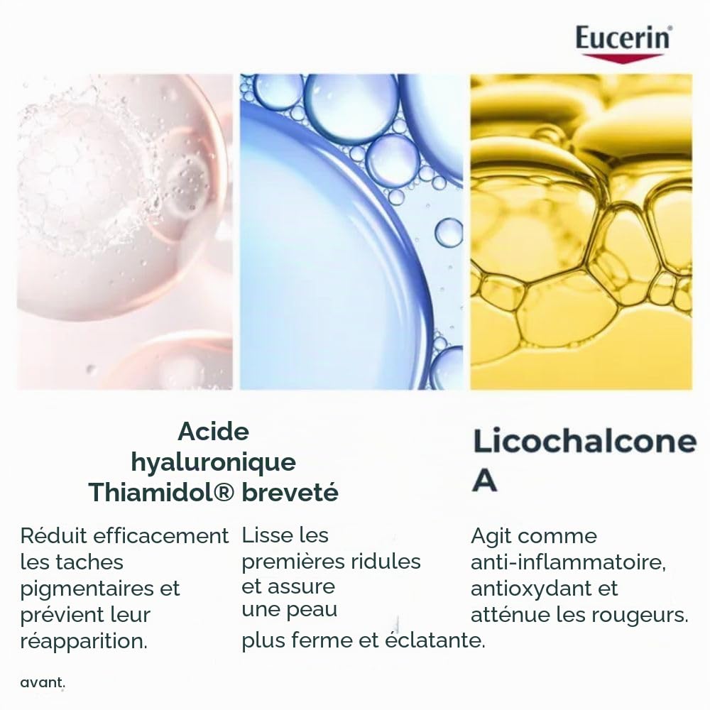 Eucerin Anti-Pigment Dual Serum, 30 ml Solution | Réduit visiblement les taches pigmentaires, donne un teint uniforme de la peau, avec du thiamidol et de l'acide hyaluronique