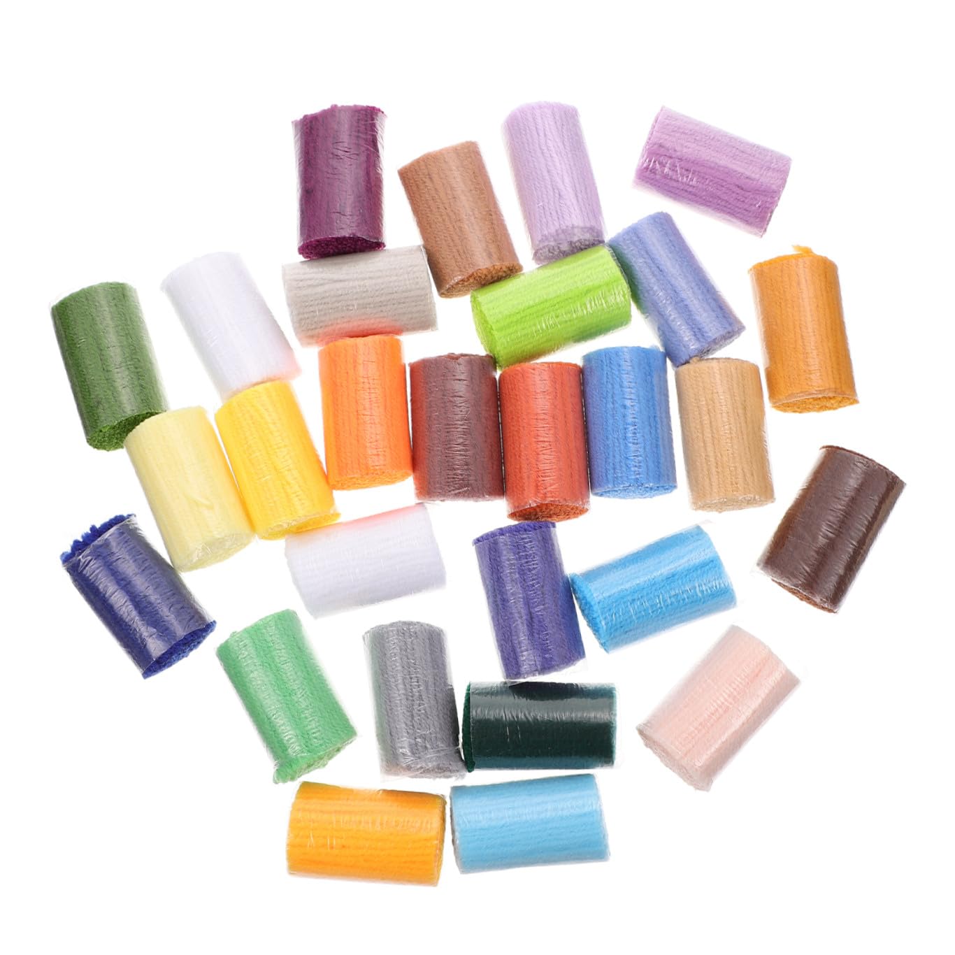 Gadpiparty Vorgeschnittenes Teppichgarn Umweltfreundlich und Warm 30 Rollen aus Polyester zufällige Farbe für Selbstgemacht Häkeln und Modische Bastelprojekte im Teppichbereich