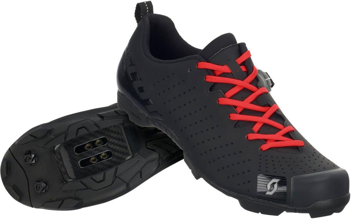 Scott Mens MTB RC Lace Bike Shoes Matte Black/Gloss Black 44