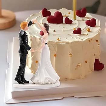 フランスアンティーク　ウエディング石膏ドール　ケーキトッパー フランスアンティーク ウエディング石膏ドール ケーキトッパー