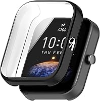 Vista 3 de Funda protectora de pantalla compatible con Amazfit Bip 3 Pro/Bip 3 Smart Watch Funda de TPU suave ultradelgado protector de pantalla para Amazfit