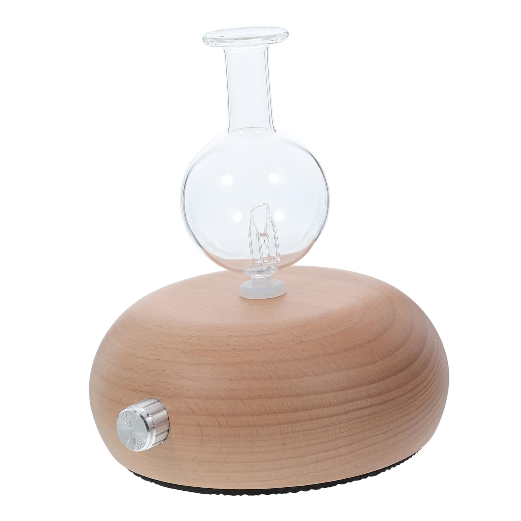 TIDTALEO 1pieza Difusor de Aceites Esenciales con Base de Madera y Botella de Spray de Vidrio Humidificador Aromaterapia Silencioso para Hogar Oficina y Dormitorio Varios Estilos