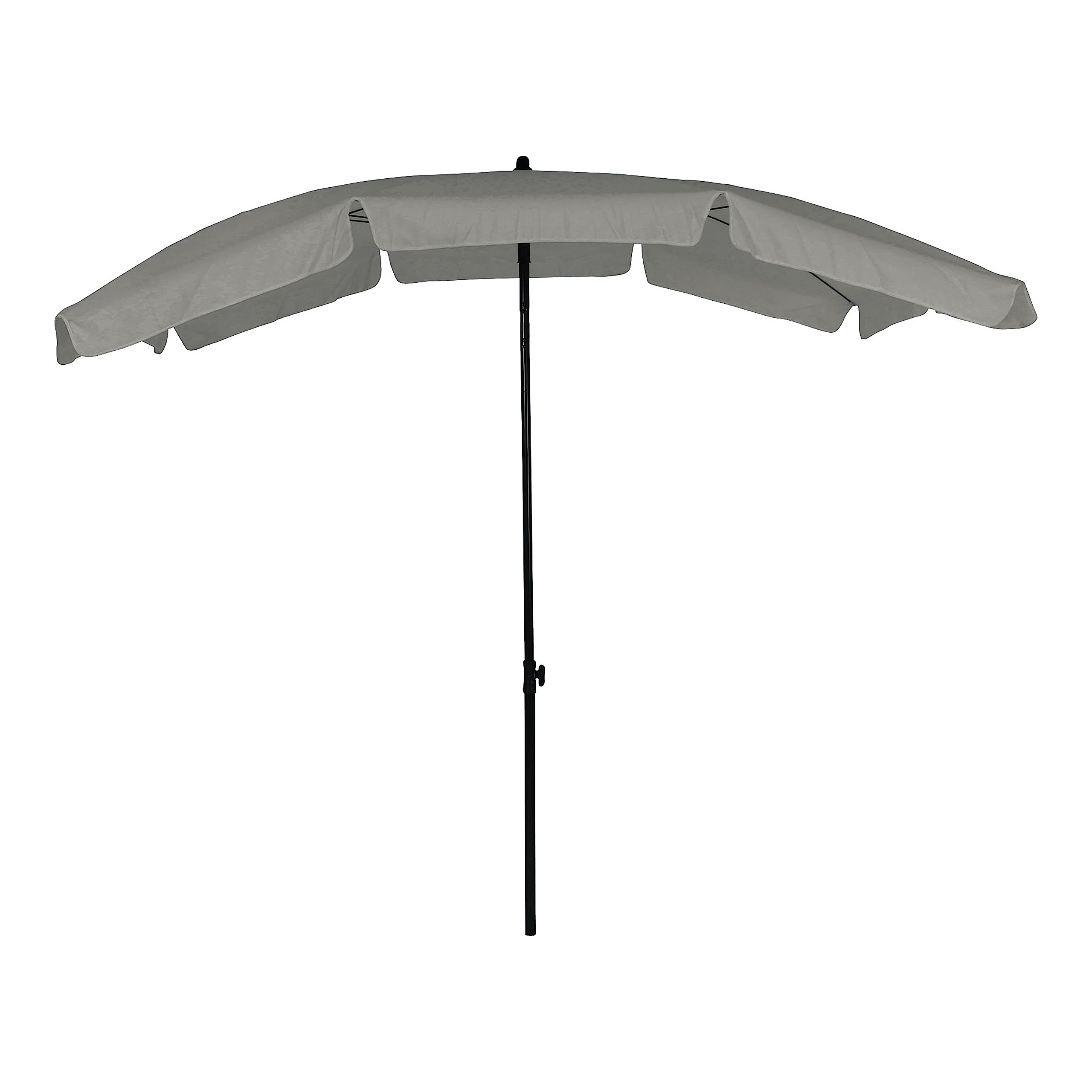 Noddy Modern 5' x 7.5' Rectangular Tilting Patio Umbrella with UV Resistant, Water Resistant, Polyester Canopy for Pool, Deck, Garden, Lawn, Graphite