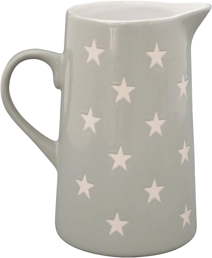 Krasilnikoff Juice Jug Jug Grey with Stars