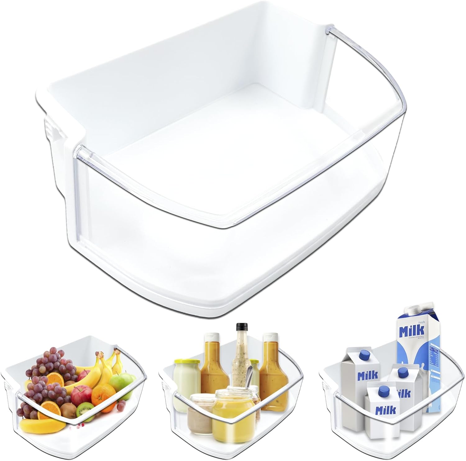 AAP73051305 Refrigerator Door Shelf Bin (Basket) Assembly For LG OR Kenmore Refrigerator,Replaceable Models:795.71322410,795.71322411,795.71322412(Kenmore);LFC22770SB,LFC22770SB/00,LFC22770ST(LG) etc