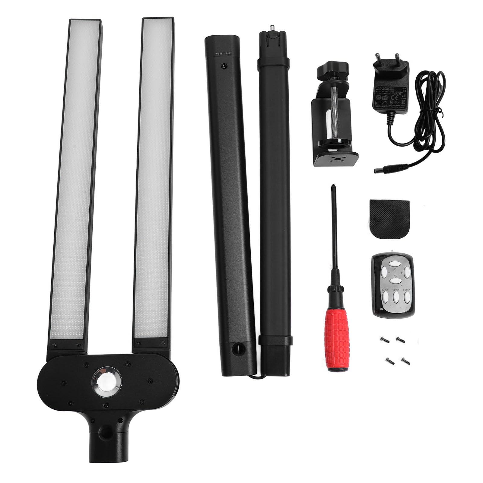 Bewinner Lampada da Scrivania a LED con Morsetto, Lampada da Scrivania per Architetto a Doppia Luce, Lampade per Monitor per Computer Dimmerabili in Continuo da 2000 Lm, Lampada da (Spina