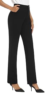 iChosy Women's Stretchy Straight Leg Dress Work Pants Business Office Casual Slacks with Pockets - Amazon product rated Grade B