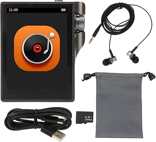 Miniatura 9 de Reproductor de MP3, pantalla táctil de 2.4 pulgadas, reproductor de música HiFi sin pérdidas, DSD de alta resolución 32 GB reproductor MP3 portátil