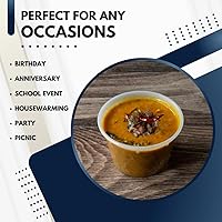 Vista 7 de Green Direct Contenedores de delicatessen con tapas, combo de almuerzo de plástico desechable 60 juegos, 20 8 onzas y 20 16 onzas y 20 32 oz.