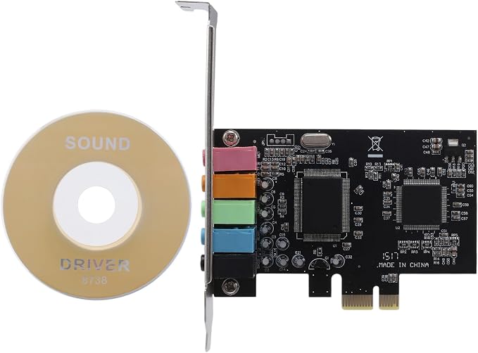 Tarjeta de Sonido Interna PCI-E 5.1 con Bracket Bajo Perfil miniatura 3
