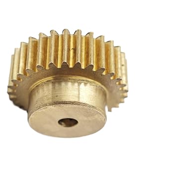 1pcs 0.5M 81T Copper Spur Gear 0.5 Module 81 Teeth Cylindrical Gear with Step 41.5mm Diameter Mechanical Pinion Shaft Pinion3mm bore