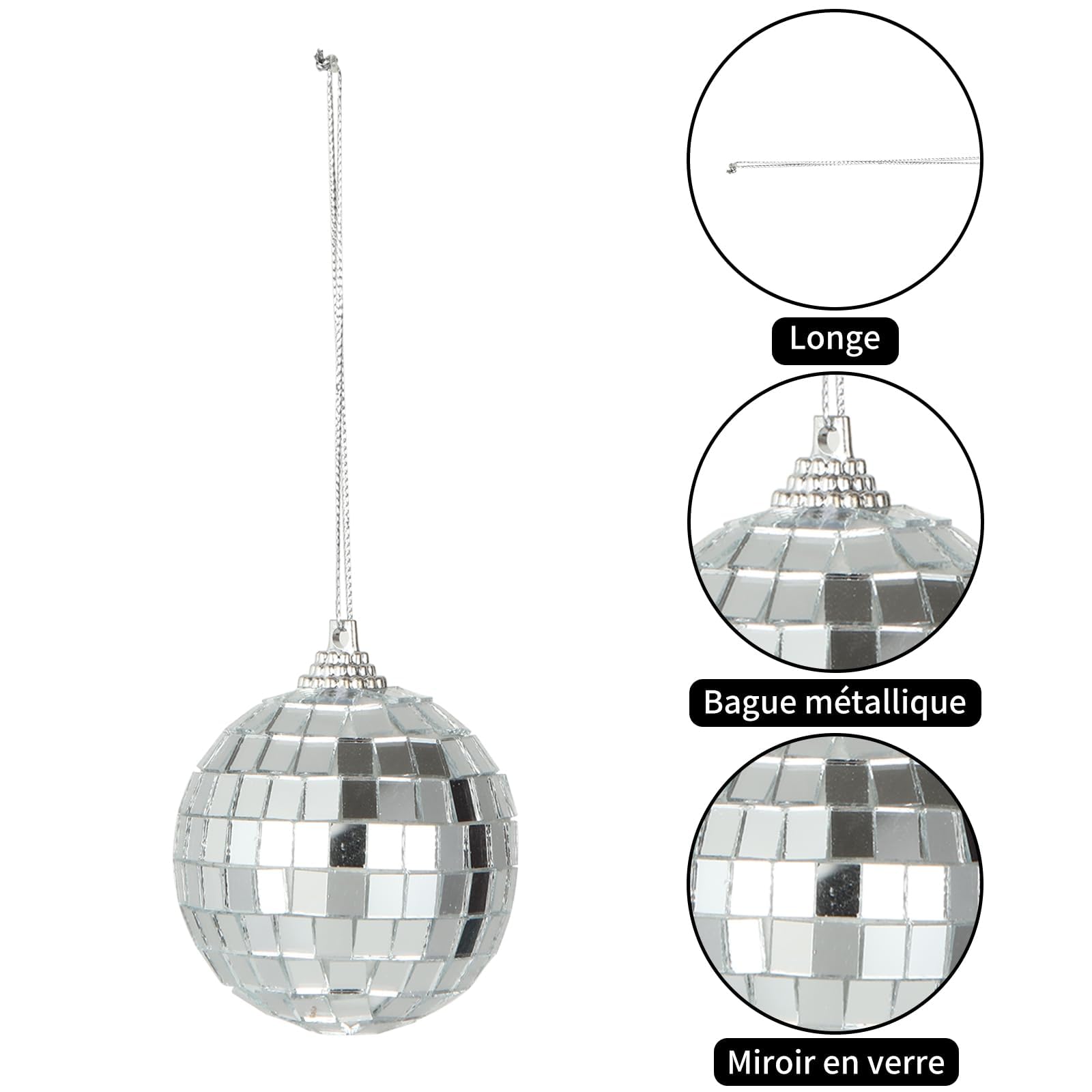 ASelected 72 Pezzi Sfere a Specchio, Palline Specchiate Decorative in 3 Misure da 3 4 e 5 cm, Decorazioni a Sfera per Vasi, Tavola, Matrimonio, Festa e DIY