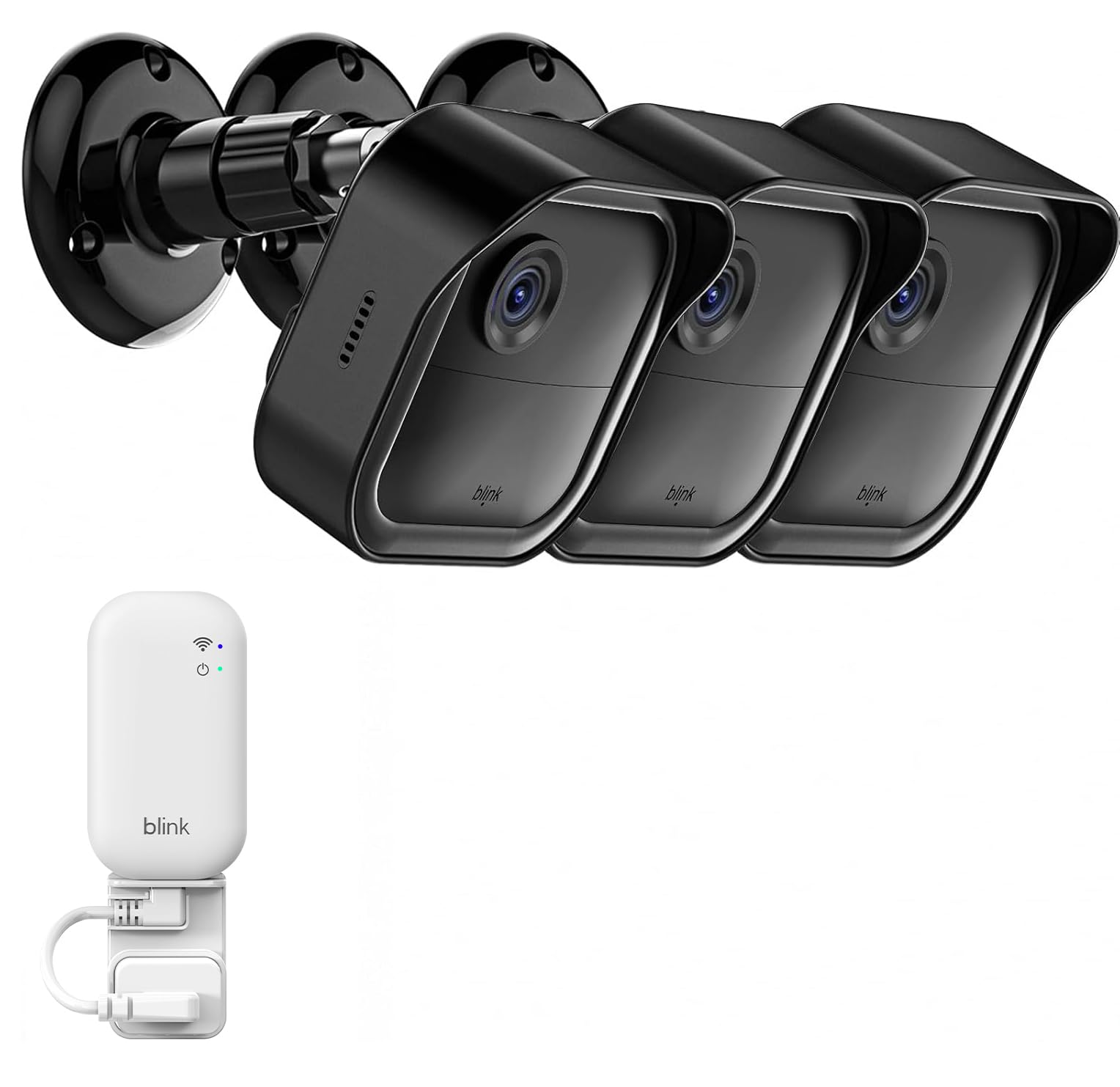 All-New Blink Outdoor Camera Surveillance Mount, 3 Pack Weatherproof Protective Housing and 360 Degree Adjustable Mount for Blink Outdoor 4th & 3rd Gen Cam,Black (Camera is Not Included)