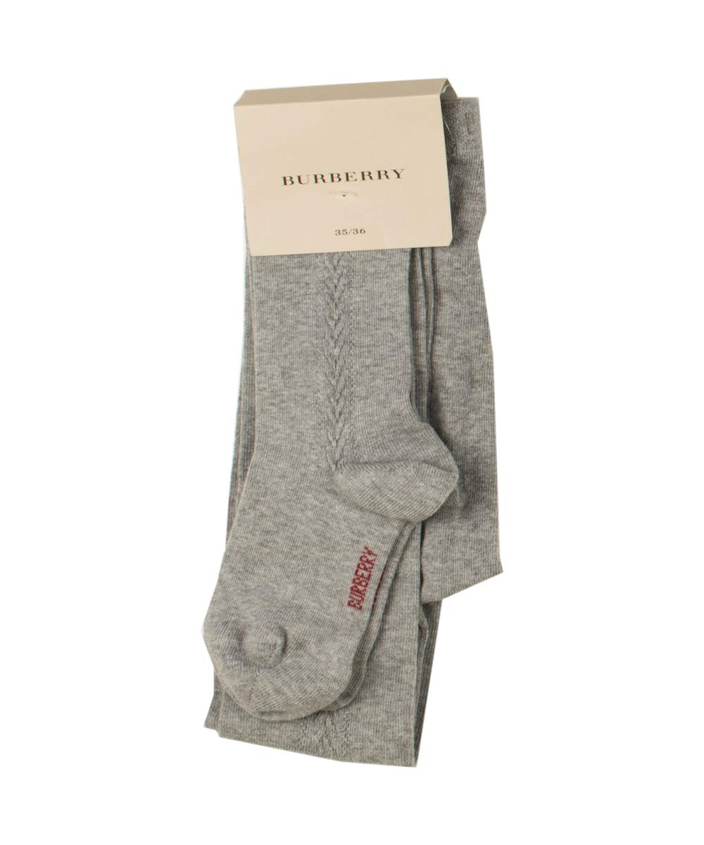 Burberry 6767U calzamaglia bimba cotone grigio calze tights kid [29/30]