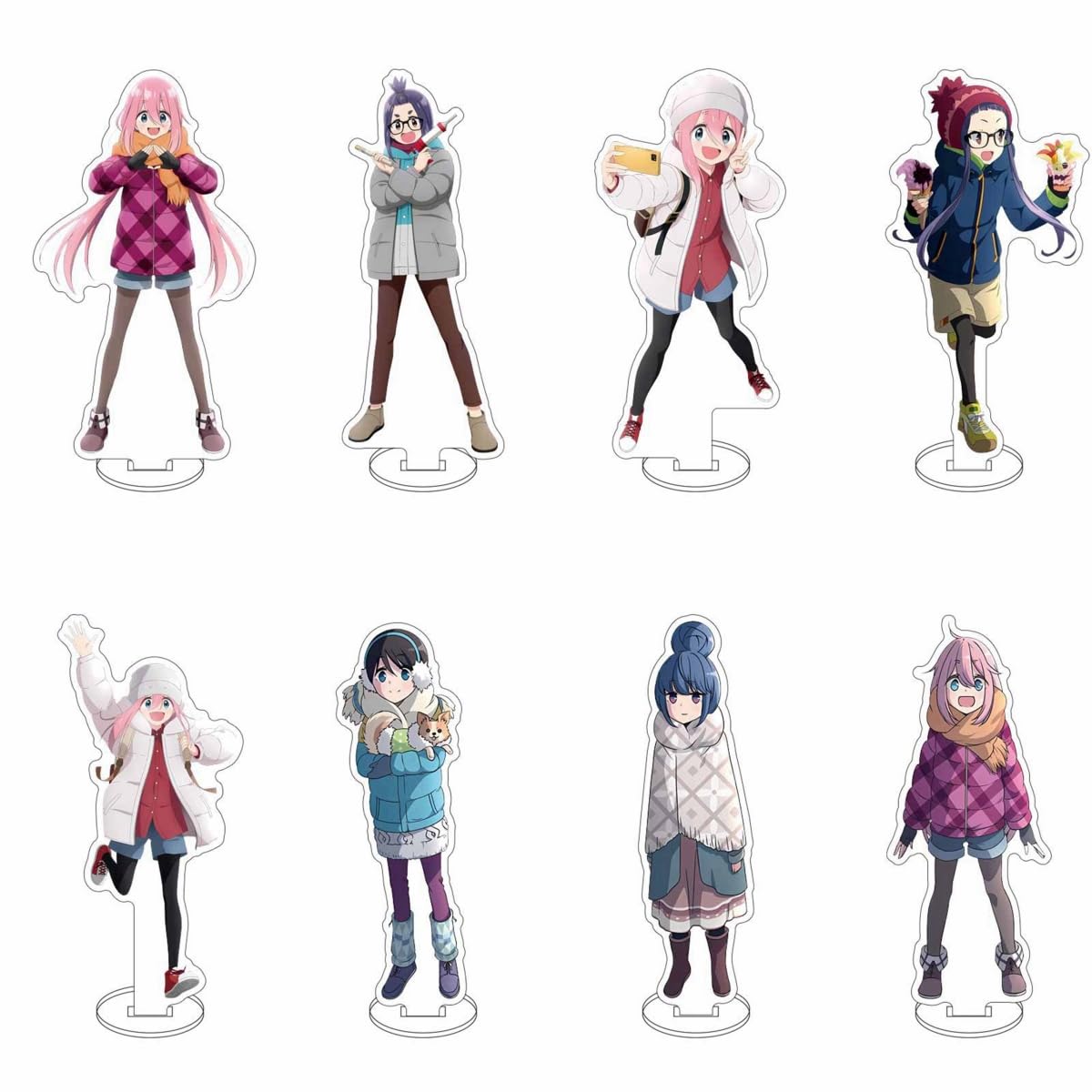 ゆるキャン△ 星空キャンプ　アクリルスタンド なでしこ　リン　セット ゆるキャン△ 星空キャンプ アクリルスタンド 各務原なでしこ