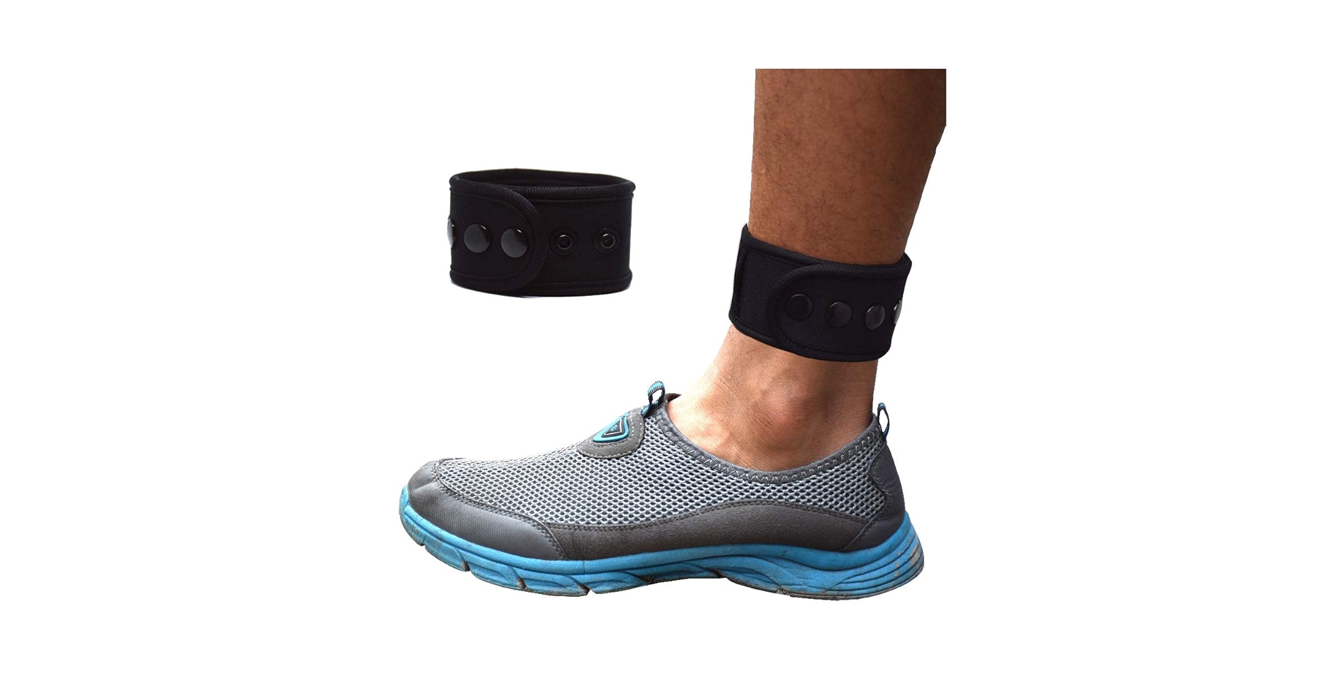 B-Great Ankle Band for Men and Women Compatible with Fitbit Zip/Fitbit Charge 2/Fitbit Blaze/Fitbit Versa/Jawbone Up Move/Moov Now/Misfit Shine Fitness Tracker (Black, X-Large)