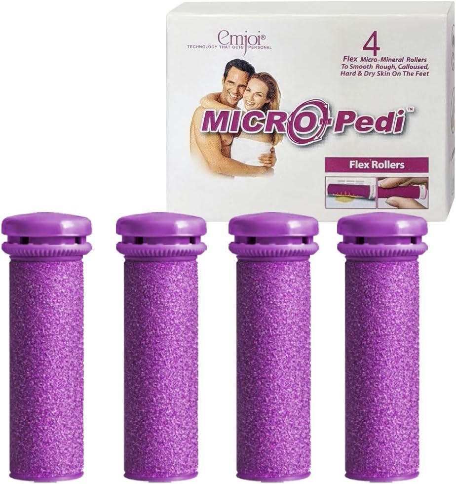 Overall, the Emjoi Micro-Pedi Flex Technology Refill Rollers (Extra Coarse) are an excellent choice for anyone who wants to keep their feet looking and feeling smooth and healthy. They are affordable, easy to use, and highly effective at removing calluses and dead skin. Description by ChatGPT.