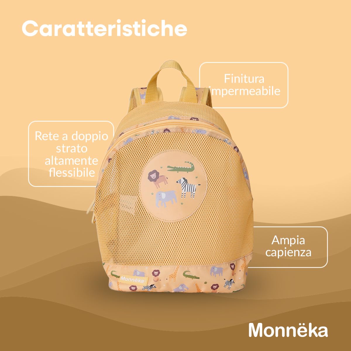 Zaino antisabbia | leggero e traspirante | asciugatura rapida | spallacci regolabili e imbottiti, perfetto per asciugamani e giocattoli da spiaggia