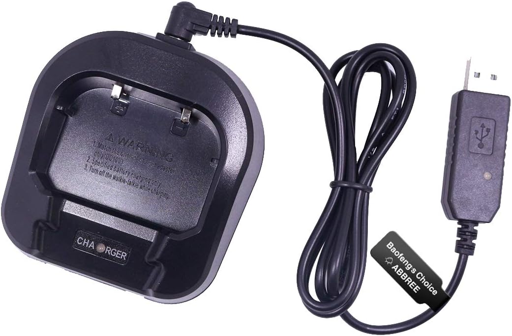 Baofeng USB Cable Battery Charger with Indicator Light for Portable Baofeng UV-82 UV-82HP UV-82L Series Two-Way Radios : Electronics